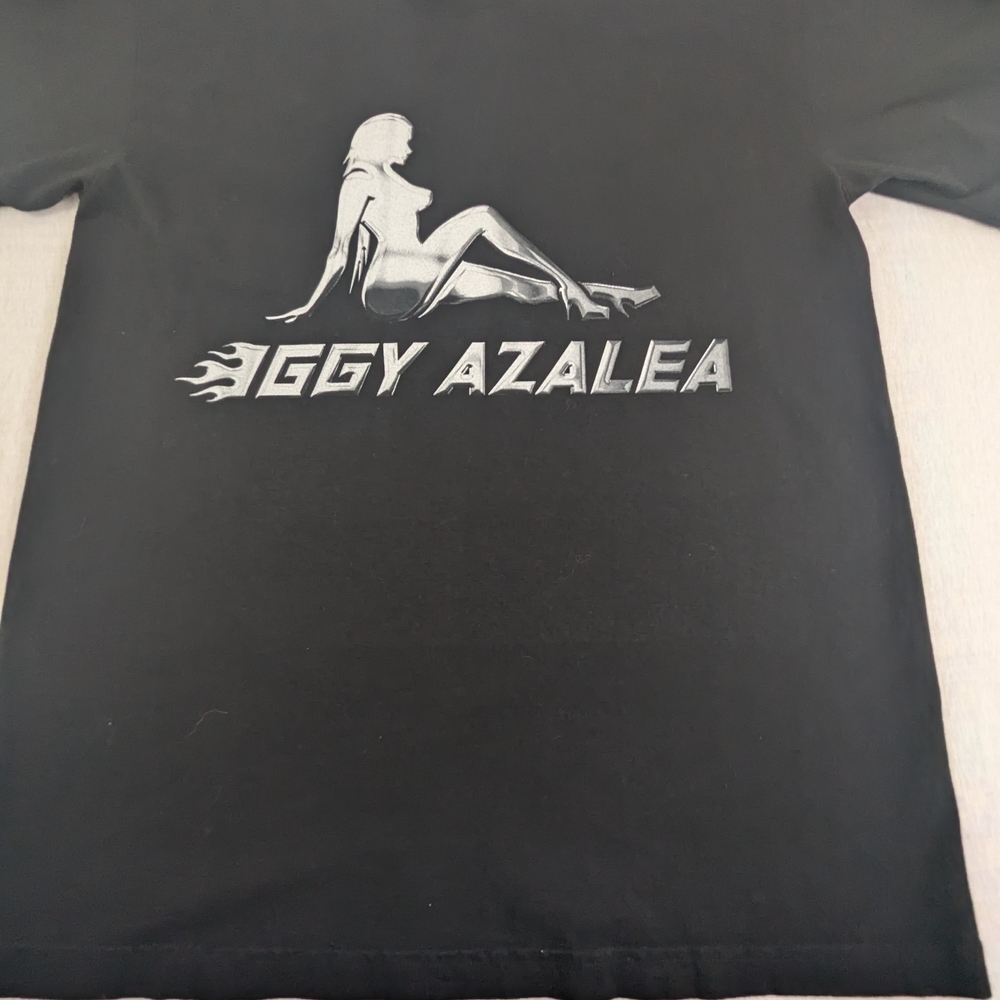 Iggy Azalea I Am The Stripclub Black Tee With White Graphics Size Medium